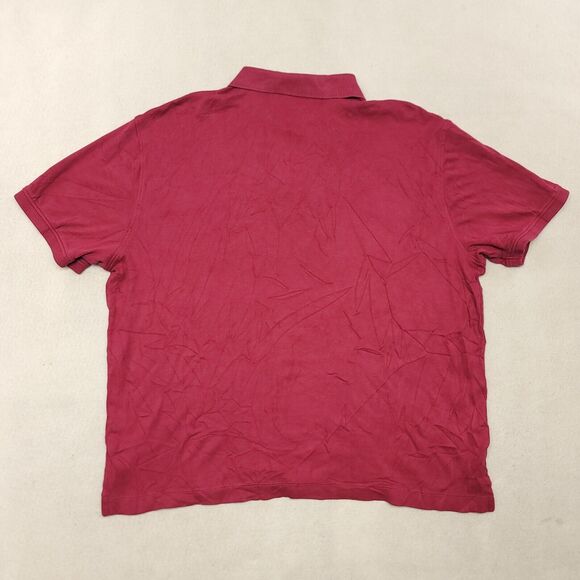 Van Heusen Casual Short Sleeve Collared Polo Shirt Adult Mens Size L Pink - Picture 10 of 10